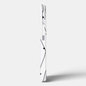 Zwart-wit patroon Monogram iPad Mini Case (Achterkant / Links)