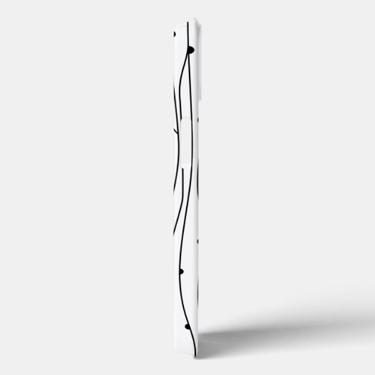 Zwart-wit patroon Monogram iPad Mini Case (Achterkant / Rechts)