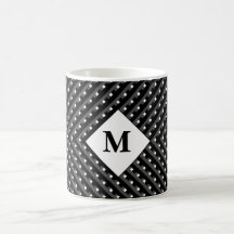 Zwart-wit patroon Monogram
