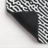 Zwart-wit patroon muismat (Hoek)