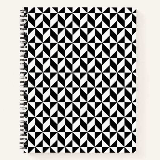 Zwart-wit patroon notitieboek (Voorkant)