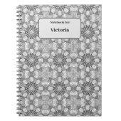 Zwart-wit patroon notitieboek (Voorkant)
