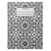 Zwart-wit patroon notitieboek (Voorkant)