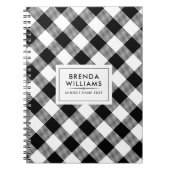 Zwart-wit patroon notitieboek (Voorkant)