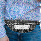 Zwart Wit Patroon Paard Show Mane Staart Vlechten Heuptasje