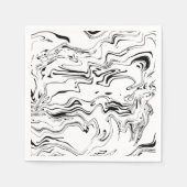 Zwart-wit patroon papieren servetten (Voorkant)