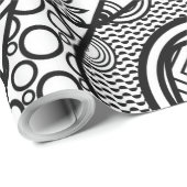Zwart & Wit Patroon Patchwork 01 Cadeaupapier (Rol Hoek)