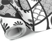 Zwart & Wit Patroon Patchwork 02 Cadeaupapier (Rol Hoek)