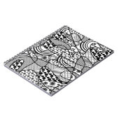 Zwart & Wit Patroon Patchwork 02 Notitieboek (Linkerzijde)