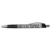 Zwart & Wit Patroon Patchwork 02 Pen (Bovenkant)