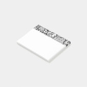 Zwart & Wit Patroon Patchwork 02 Post-it® Notes (Schuin)