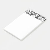 Zwart & Wit Patroon Patchwork 02 Post-it® Notes (Schuin)