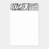 Zwart & Wit Patroon Patchwork 02 Post-it® Notes (Voorkant)