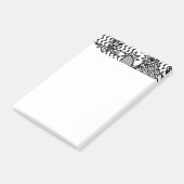 Zwart & Wit Patroon Patchwork 03 Post-it® Notes (Schuin)