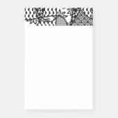 Zwart & Wit Patroon Patchwork 03 Post-it® Notes (Voorkant)