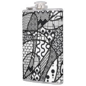 Zwart & Wit Patroon Patchwork 05 Heupfles (Links)
