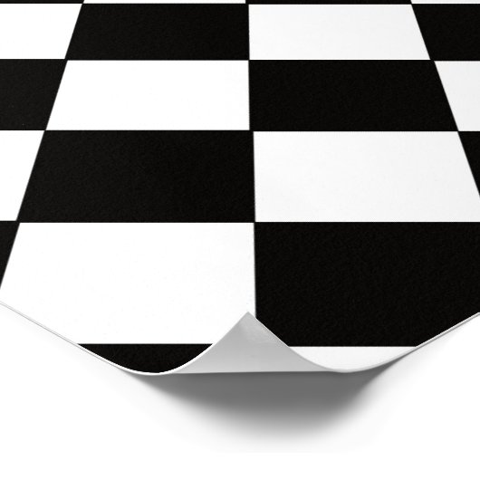 Zwart-wit patroon poster (Hoek)