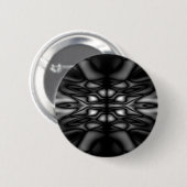 Zwart-wit patroon ronde button 5,7 cm (Voorkant /achterkant)