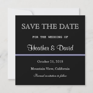 Zwart Wit Patroon Save Datum Huwelijksuitnodiging The Date