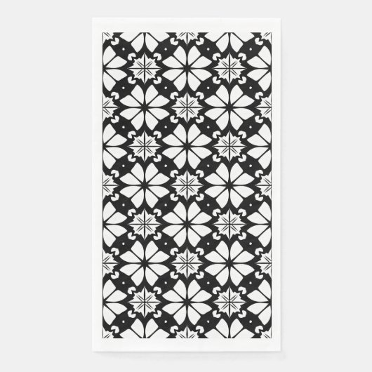 Zwart-wit Patroon Servet (Voorkant)