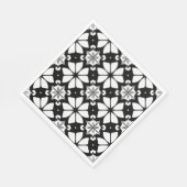 Zwart-wit patroon servet (Hoek)