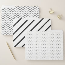 zwart-wit patroon stippen Gestreepte Polka Chevron