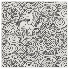 ZWART-WIT PATROON STOF