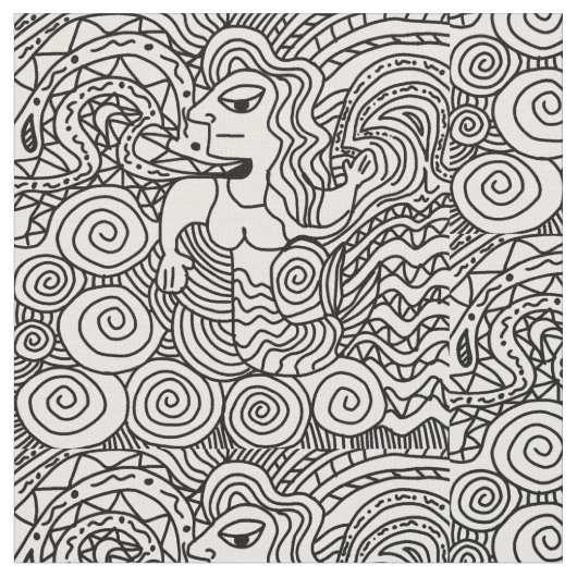 ZWART-WIT PATROON STOF (Close Up)