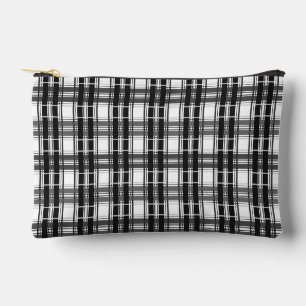 Zwart-wit patroon Tartan geometrie geruit Etui