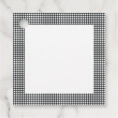 Zwart-wit patroon van spelbreker bedankjes labels (Voorkant)