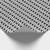 Zwart-wit patroon voor Boho Chic Cadeaupapier (Hoek)