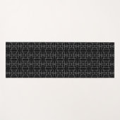 Zwart-wit patroon yogamat (Voorkant (horizontaal))