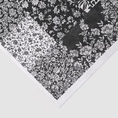  zwart-wit patrooncollage tissuepapier (Detail)