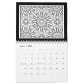 Zwart-wit Patroonkleurboek Kalender (Mar 2027)
