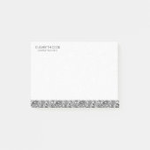 Zwart-wit patroonpatroon post-it® notes (Voorkant)