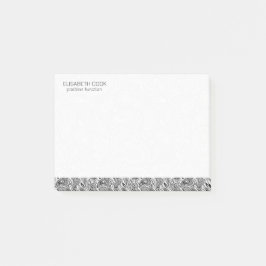 Zwart-wit patroonpatroon post-it® notes