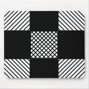 Zwart-wit Pattern Mousepad Muismat