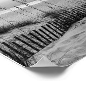 Zwart-wit Pensacola Beach Poster (Hoek)