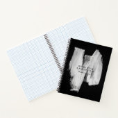 Zwart-wit penseel notitieboek (Binnen)