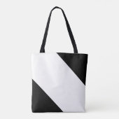Zwart-wit, persoonlijk tote bag (Achterkant)