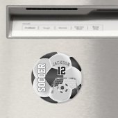 Zwart-wit, persoonlijk Voetbal Magneet (Insitu (Vaatwasser))