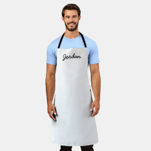 Zwart-wit Persoonlijke naam Apron Schort