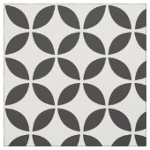 Zwart-wit Petals stof (Swatch)