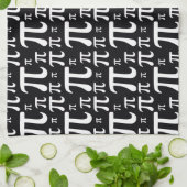 Zwart-wit Pi-patroon Theedoek (Gevouwen)