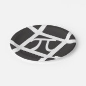 Zwart-wit Pi Symbool Papier Bord (Gekanteld)