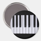 Zwart-wit Piano Keys Magnet (Voorkant / Achterkant)