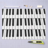 Zwart-wit Piano Keys Pianist Muzikant Tissuepapier (Craft)