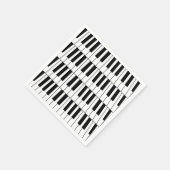 Zwart-wit Piano Keys Pianist Muzikantenfeest Servet (Hoek)