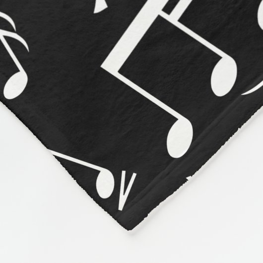 Zwart-wit Piano ontwerp Fleece Deken (Hoek)