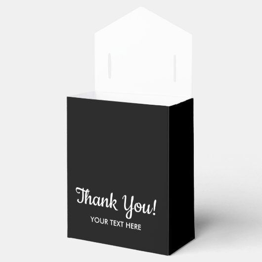 Zwart-wit piano toetsen toetsenbord dank u bedankdoosjes (Geopend)